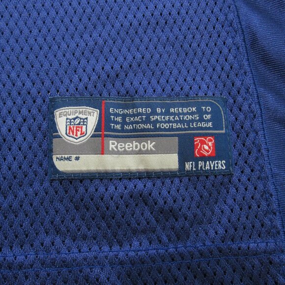Vintage Reebok on Field Womens NFL NY Eli Manning #10 XL Blue w/ White Jersey - Picture 3 of 16